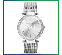 NEW MICHAEL KORS MK3367 WOMEN'S WATCH SILVER STRAP SILVER DIAL SILVER CASE