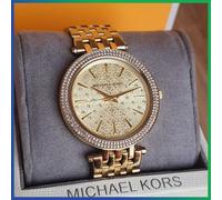 Michael Kors MK3398 Classic Darci Gold Dial Stainless Steel Strap Women's Watch