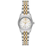 Michael Kors Lexington Ladies' White Dial Two Tone Stainless Steel Bracelet Watch