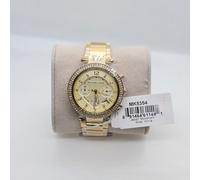 Michael Kors MK5354 Luxury Ladies Gold Chronograph Wrist Watch 39mm