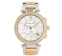Michael Kors MK5626 Parker Ladies Two-Tone Stainless Chrono Watch + Gift Bag