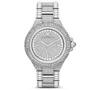 Michael Kors Mk5869 Ladies Crystal-Encrusted Pave Dial Stainless Steel Watch, 41mm, Silver