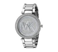 Michael Kors Ladies Parker Watch Stainless Steel Bracelet Silver Crystal Paved Dial MK5925