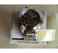 Michael Kors MK5976 Bradshaw Chronograph Blue Dial Two Tone Ladies Wrist Watch
