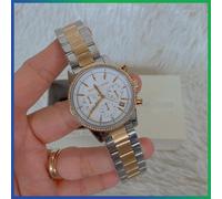 Michael Kors MK6474 Ritz Two Tone Steel Strap 37mm Chrono Ladies Womens Watch