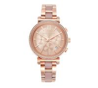 Michael Kors Bradshaw Mini Chronograph Quartz Watch with Rose Gold Stainless Steel Strap for Women MK5799