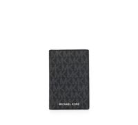 Michael Kors monogram-print leather cardholder - Black One Size
