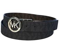 Michael Kors New Women's Reversible MK Logo Belt (Black/Brown) MK551342C (Large)