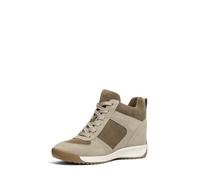 Michael Kors Nikko S2 Perforated Suede Wedge Trainer - Dusty SAGE Multi - 43F6NKFS2S