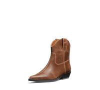 Michael Kors Noemie Distressed Leather Boot - LUGGAGE - 40F5NOME5L