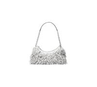 Michael Kors Nolita Medium Fringed Leather Pochette - OPTIC WHITE - 32S6SY5W6L