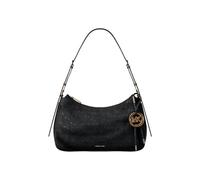 Michael Kors Nolita Medium Whipstitched Logo Leather Shoulder Bag - BLACK - 30T6AY5L2U