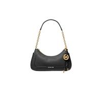 Michael Kors Nolita Medium Whipstitched Pebbled Leather Chain Pochette - BLACK - 32T6AY5W6U
