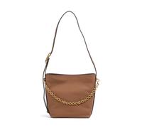 Michael Kors Women's Nolita Small Bucket Tote Bag, Gold-tone Hardware/Leather/Luggage, One Size