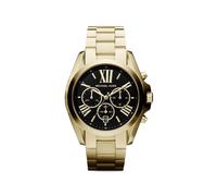 Michael Kors oversized Bradshaw gold-tone 44mm watch - Black One Size