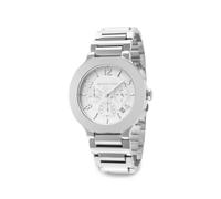Michael Kors oversized Gramercy silver-tone watch 40