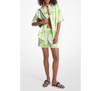Michael Kors Palm Pull On Short In Green Apple size S | Shorts Outlet | Women | Green S