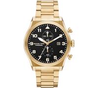 Michael Kors Panorama Watch for Men, 44mm Quartz Multifunctional Movement with Stainless Steel Strap
