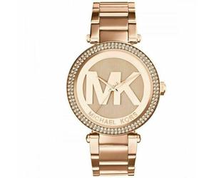 Michael Kors Parker MK5865 Rose Gold-Tone Women's Watch, 39mm, 50m Water-Resistant, Rose Dial