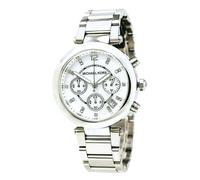 MICHAEL KORS PARKER SILVER TONE+CHRONOGRAPH DIAL+MOP,CRYSTAL,DATE WATCH-MK5700