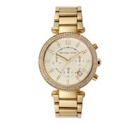 Michael Kors Parker Watch for Women, Quartz Chronograph Movement with Stainless Steel or PVC Strap