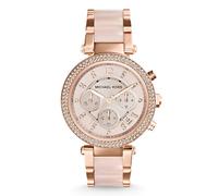 Michael Kors Parker Women's Rose Gold Stainless Steel & Ceramic Watch