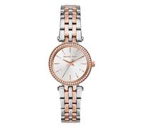 Michael Kors Petite Darci Analogue Quartz Watch with Silver & Rose Gold Tone Stainless Steel Strap for Women MK3298
