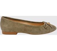 Michael Kors Piper Flex Suede Ballet Flats with Bow and MK Logo - Size: 7 - female