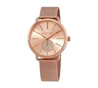 Michael Kors Portia Three-Hand Rose Gold-Tone Stainless Steel Mesh Women's Watch (Model: MK3845)