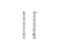 Michael Kors Jewellery Michael Kors Premium Sterling Silver Brilliance Mixed Stone Drop Earrings 4.2x0.4cm