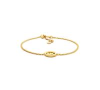 Michael Kors Premium Collection Women's Bracelet Jewellery in Gold Brass with Shiny Finish and Crystals. Length: 220 mm, Width: 13.3 mm. Reference is MKJ8576710
