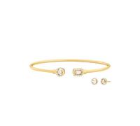Michael Kors Premium Women's Gold-Tone Sterling Silver Bracelet, MKC1852SET