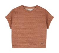 Michael Kors - Printed Short-sleeved T-shirt - Dark Chocolate - Girl - 4 Years