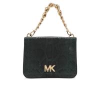 Michael Kors Python-Embossed chain-link shoulder bag - Green One Size