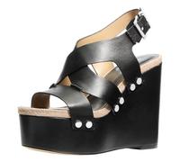Michael Kors Raven Studded Leather Wedge Sandal Women's - 40S6RVMS5L