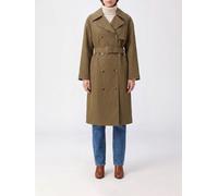 Michael Kors Relaxed Fit Double-Breasted Cotton-Blend Trench Coat with Belt - Size: S - female