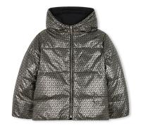 Michael Kors - Reversible Hooded Puffer Jacket - Black Yellow - Girl - 2 Years