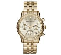 MICHAEL KORS Ritz Womens Quartz Watch with Gold Dial and Gold Stainless Steel Bracelet MK5676