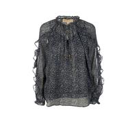 Michael Kors ruffled floral blouse - Blue XS-M-L