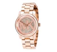 Michael Kors Runway Ladies Watch Rose Gold Paved Crytal MK Dial MK5853