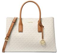 Michael Kors Ruthie Large Satchel, Vanilla/Acorn, One Size