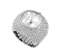 Michael Kors Rylee Two-Hand Stainless Steel Watch Ring, Silver, Women Ilver