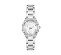 Michael Kors Sage Watch for Women, Quartz Three Hand Movement with Stainless Steel or Leather Strap, Silver Tone, 31 mm
