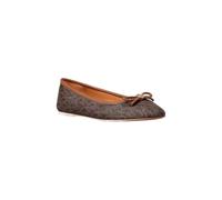 Michael Kors Savannah Signature Logo Ballet Flat - Brown - 49S6SVFP1B