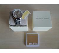 Michael Kors Slim Runway 42 mm Stainless Steel Silver Case & Strap MK3178 New