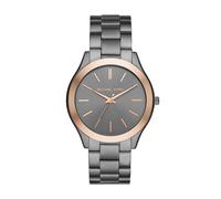 Michael Kors Slim Runway Three-Hand Gunmetal Stainless Steel Men's Wat
