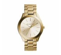 Michael Kors Slim Runway Gold-Tone Ladies Watch MK3179 - 42mm Stainless Steel Case & Bracelet, Gold Dial, 50m Water Resistant
