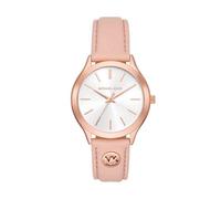 Michael Kors Women's Analog Quartz Watch with Leather Strap MK7545