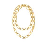 Michael Kors Statement Link MK 14ct Gold Plated Silver Overlap Chain Necklace