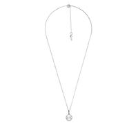 Michael Kors Sterling Silver Cubic Zirconia MK Necklace